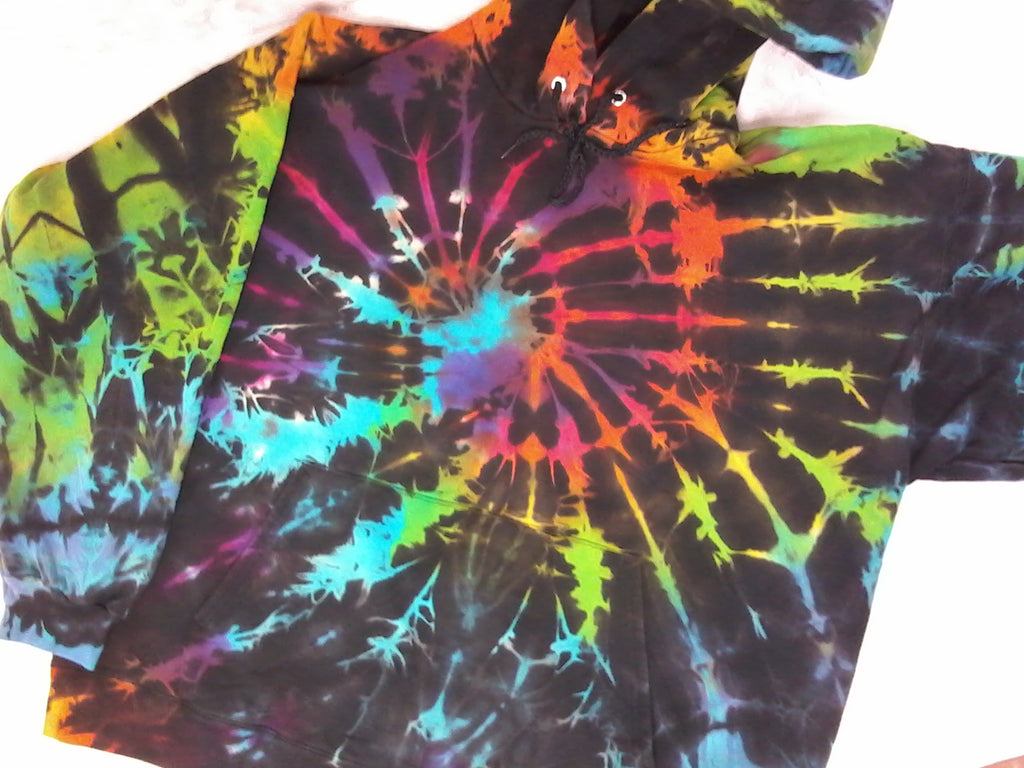 Psychedelic Black Plasma Rainbow Pullover Hoodie – Cashapp